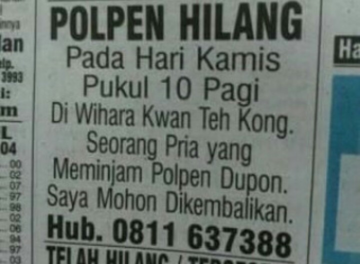 7 Pengumuman dengan informasi nyeleneh ini bikin geleng kepala