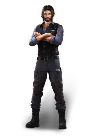 Profil dan kemampuan Andrew, seorang petugas polisi di game Free Fire