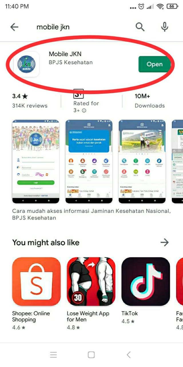 instal aplikasi mobile jkn