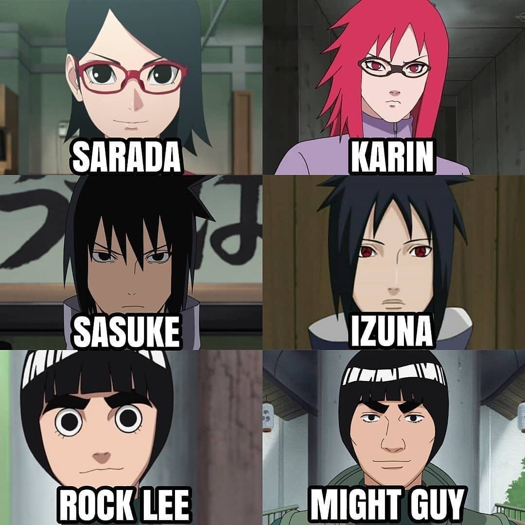 Tokoh-tokoh dalam anime Naruto ini punya kemiripan satu sama lain