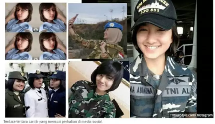 5 Tentara cantik di HUT TNI Ke-72 ini curi perhatian publik