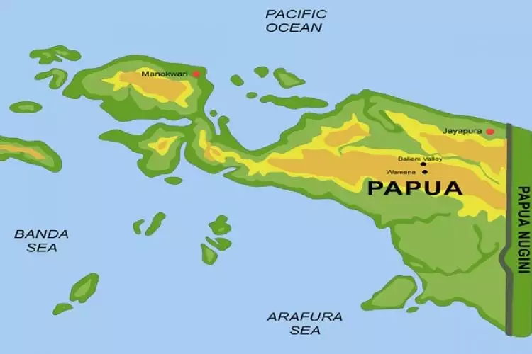 Di Papua ada danau bentuknya mirip simbol cinta, treveler wajib datang