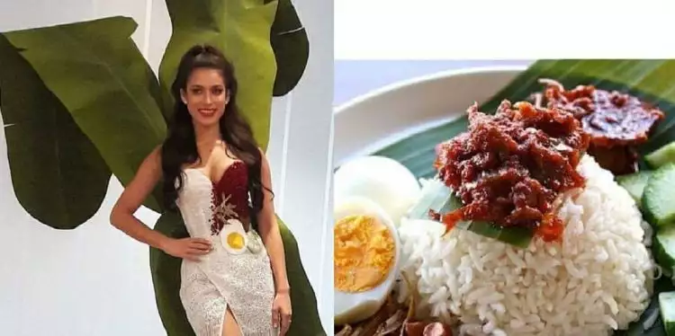 Bertema makanan khas negara, gaun Miss Malaysia hebohkan warganet