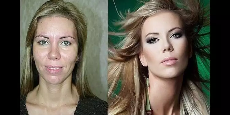 Berkat makeup, perubahan wajah 5 wanita ini bikin pangling