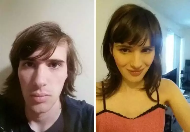 Perubahan pria menjadi wanita cantik selama 17 bulan, beda banget