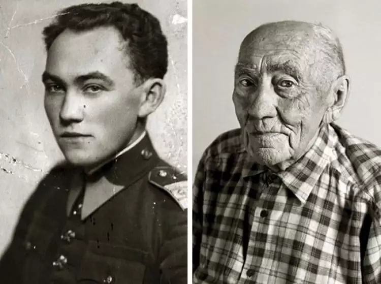 Potret masa muda 5 orang berusia di atas 100 tahun, bandingkan bedanya