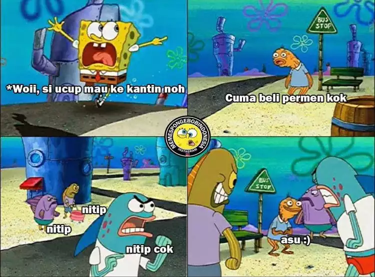 Meme lucu Spongebob Squartpants dijamin bikin ngakak 