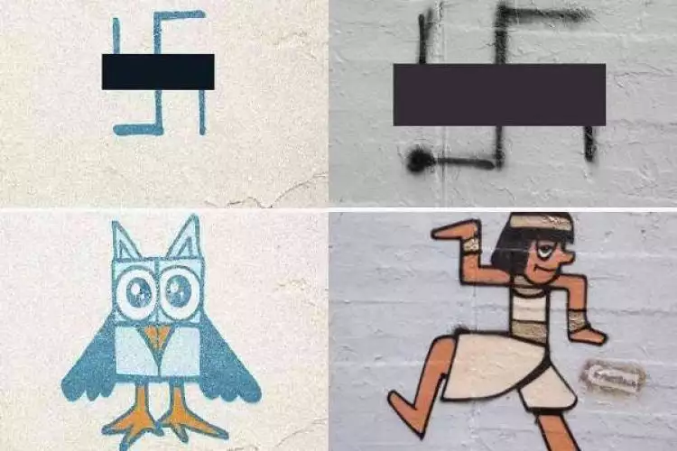 10 Mural paling kece hasil modifikasi bekas simbol 'Nazi', kreatif 