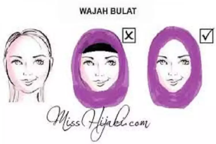 Tips memakai jilbab sesuai bentuk wajah, bikin cantikmu optimal