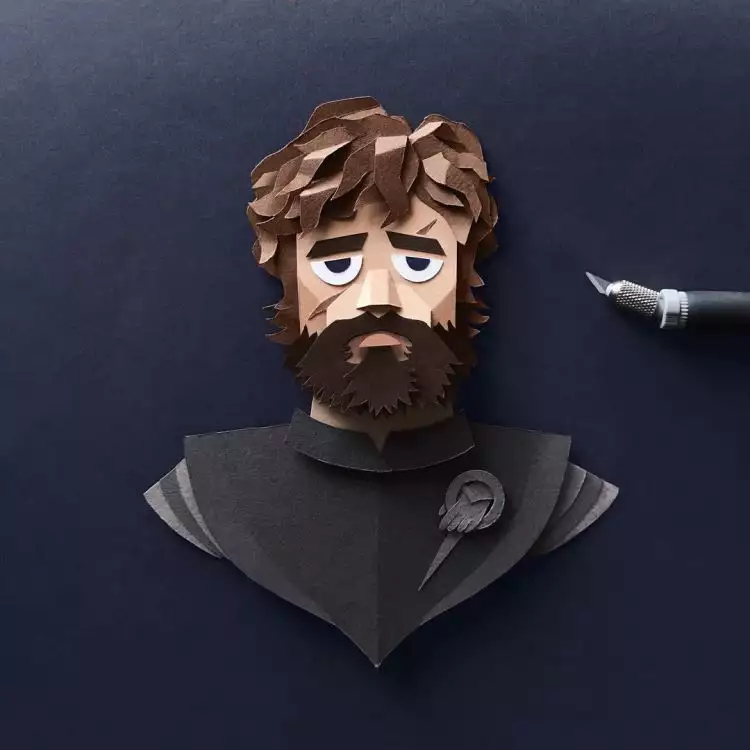 10 Karya papercut karakter Game Of Thrones ini kerennya kebangetan