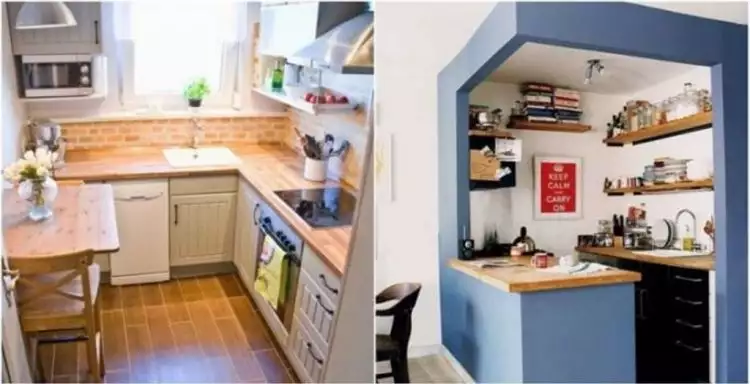 8 Desain dapur minimalis yang unik tapi tetap terlihat bersih & nyaman