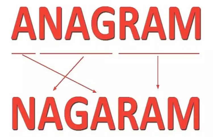 Anagram, seni permainan kata yang sering ada di novel dan film top