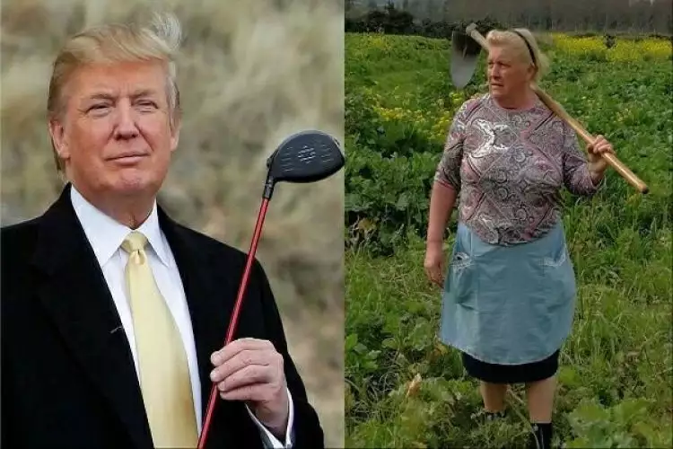 Petani wanita asal Spanyol ini disebut kembaran Presiden Donald Trump