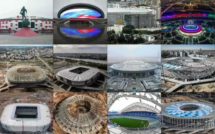 Tengok 12 stadion megah yang akan digunakan di Piala Dunia 2018 Rusia