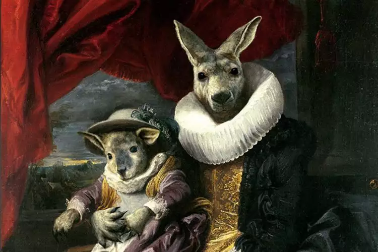 Seniman Jerman ini buat potret binatang bergaya bangsawan, keren!