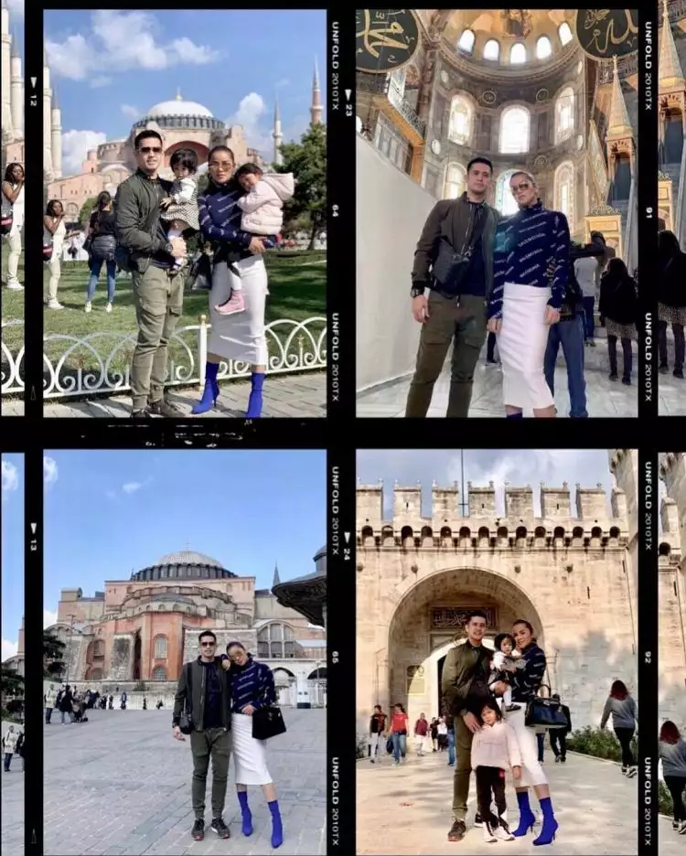 10 Potret gaya liburan keluarga Olla Ramlan ke Turki, keren abis!