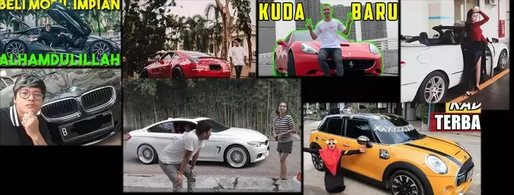 Gak cuma Atta Halilintar, 7 Youtuber muda ini juga punya mobil mewah