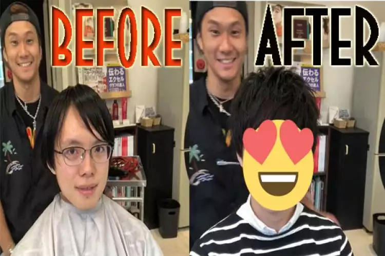 15 Foto sebelum vs sesudah cowok potong rambut, bakal pangling deh