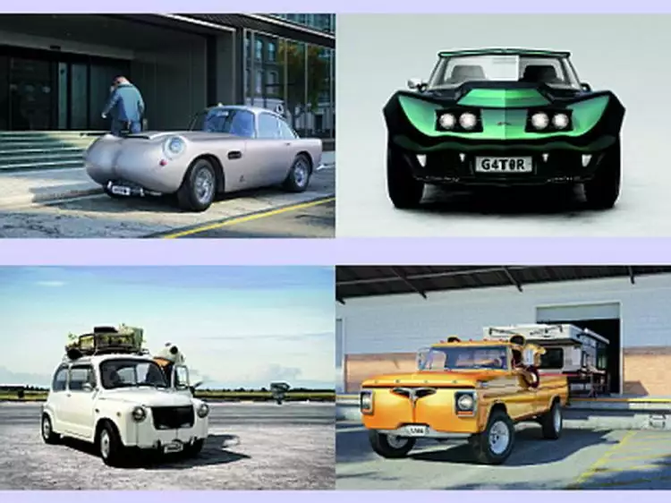 4 Mobil klasik ini dirancang menyerupai binatang liar, keren abis