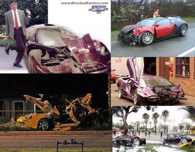 Inilah 5 kecelakaan mobil paling mahal sepanjang masa