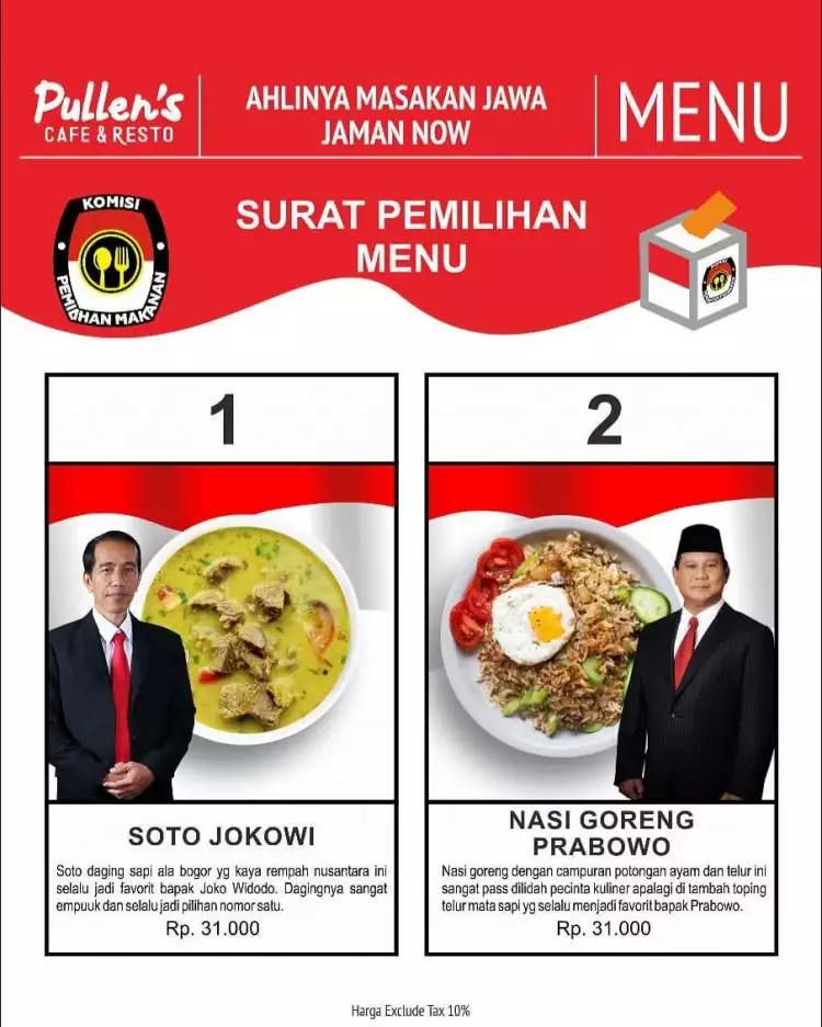 Restoran ini satukan Jokowi-Prabowo dalam soto & nasi goreng