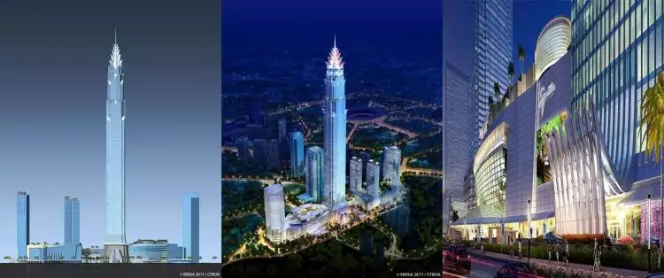Bila selesai dibangun, gedung di Jakarta ini jadi tertinggi ke-6 dunia