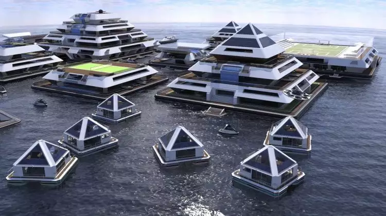 Kota terapung di tengah lautan akan terwujud pada 2020 mendatang