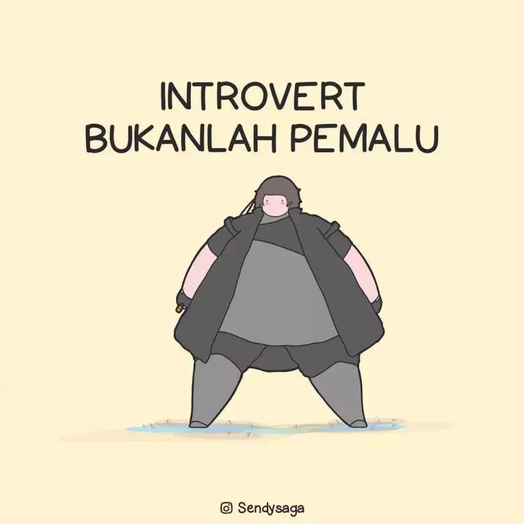 6 Komik ini gambarkan jika kepribadian introvert bukankah pemalu