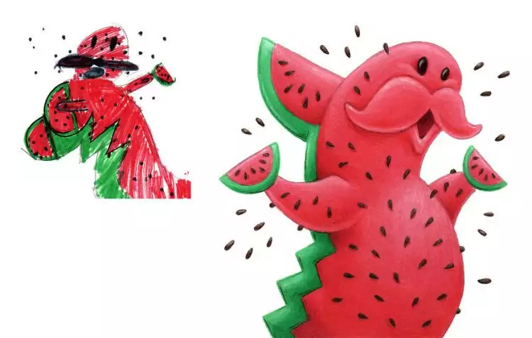 Ilustrator ini ubah 10 gambar monster anak-anak jadi ilustrasi keren