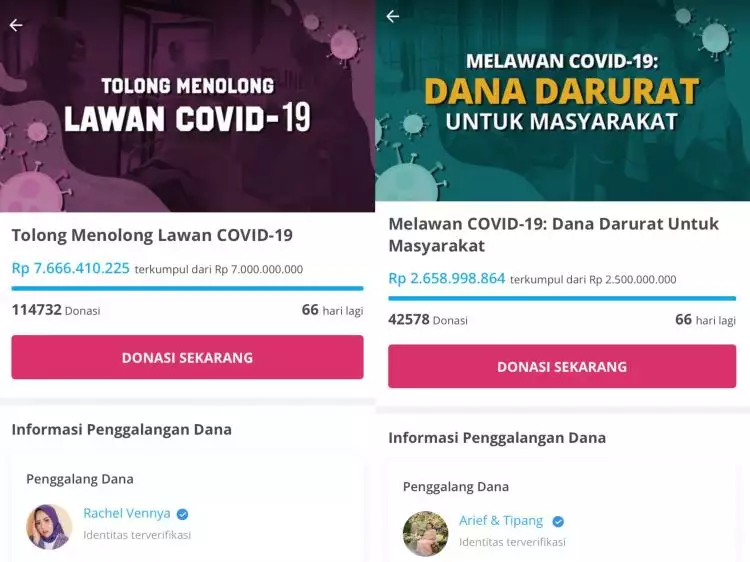 Rachel Vennya dan Arief Muhammad galang dana untuk cegah virus Corona