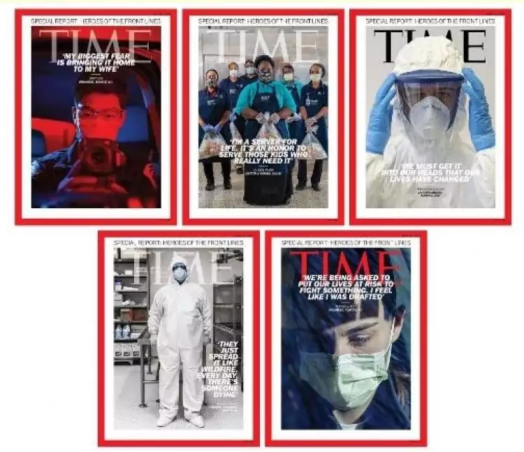 12 Cover majalah ini bertema pandemi Covid-19