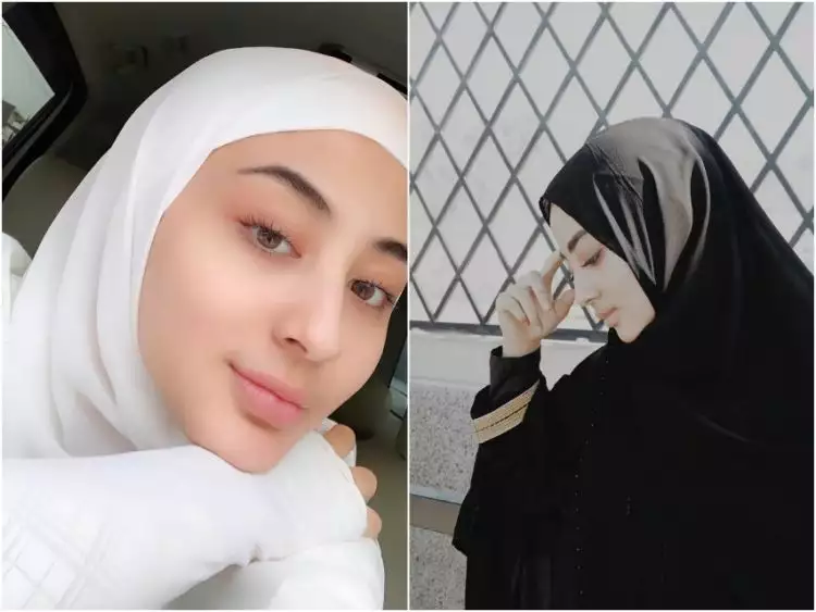 8 Inspirasi outfit hijab ala Margin Winaya, cantik dan anggun