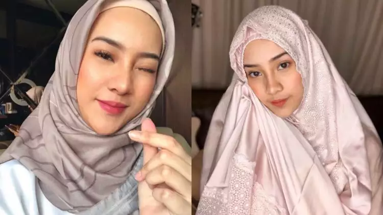 7 Pesona Anya Geraldine saat pakai hijab, sukses curi perhatian 