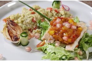 Mango Chutney Grilled Chicken With Veggies