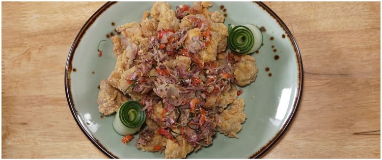 Ayam Popcorn Sambal Kecombrang