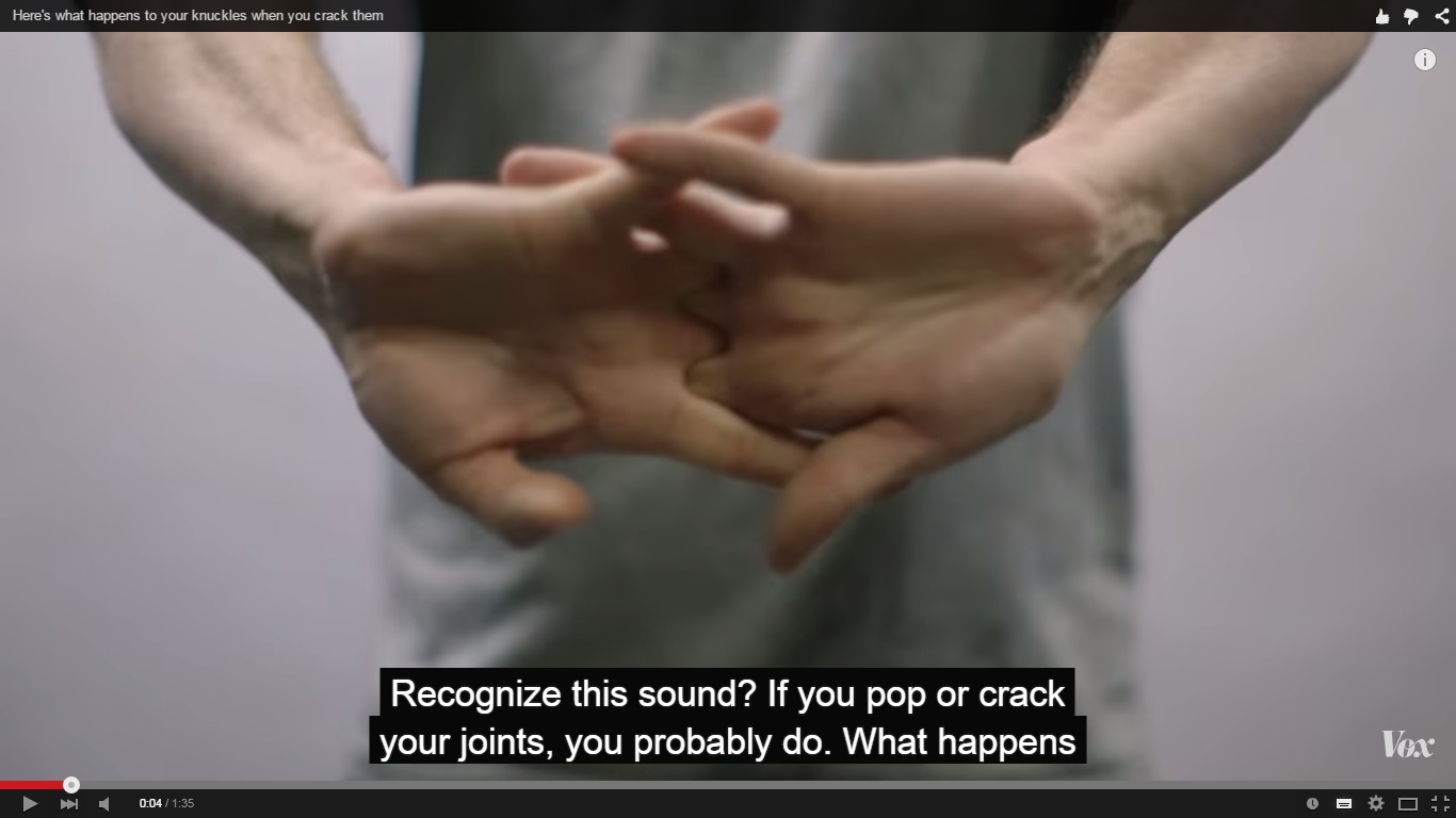 VIDEO: 'Meng-kretek' persendian tulang nikmat tapi ternyata berbahaya