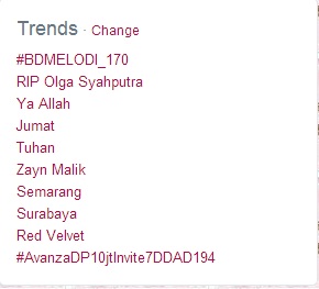 #RIPOlgaSyahputra jadi trending topic
