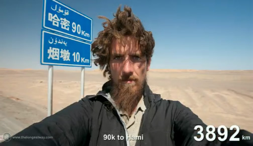 Pria ini piknik dengan berjalan kaki 4.646 km di China