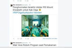 Teka-teki akun Twitter pengunggah foto hoax penghormatan untuk Olga