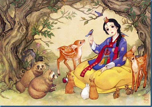 Ini jadinya kalau putri-putri Disney berasal dari Korea!