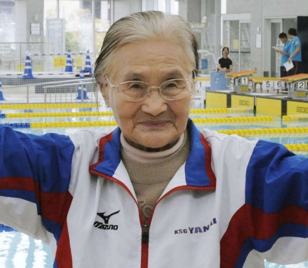 Mieko Nagaoka, wanita berumur 100 tahun pemegang rekor renang 1.500 m