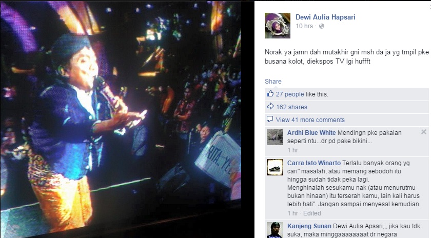 Dihujat netizen soal busana Jawa, Dewi membela diri