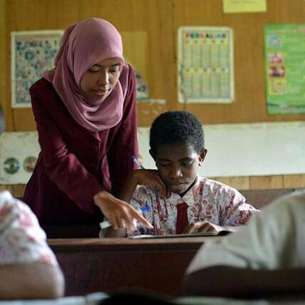 Tak ada buku pelajaran, guru di Papua andalkan pengetahuan sendiri
