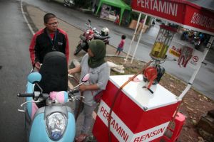 Begini cara kerja alat penjual bensin eceran Pertamini