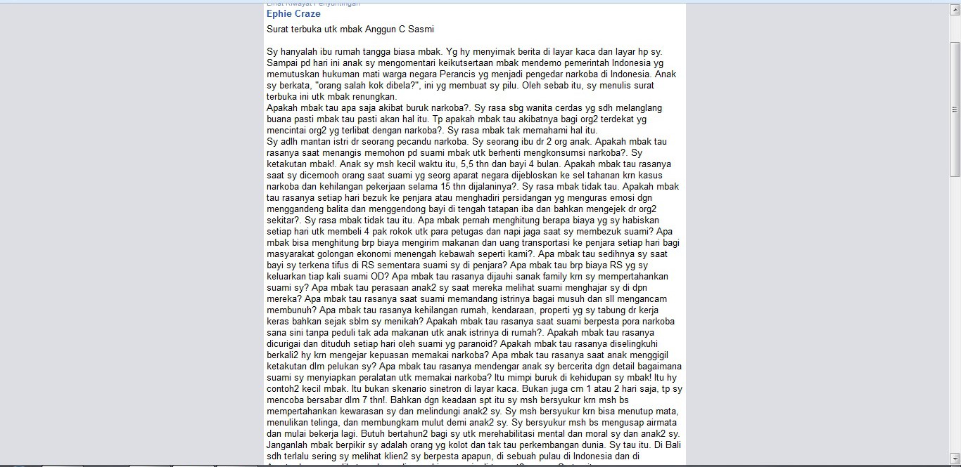 Anggun semakin dicibir! Dapat surat dari istri mantan pecandu narkoba