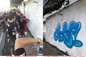 Hari ini bersih, besoknya dicoret lagi, terlalu sekali vandalisme ini
