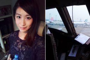 Wanita ini dapat tempat duduk khusus di ruang pilot, lihat tiketnya!