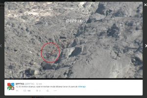 Eri Yunanto berhasil diturunkan dari kawah Merapi