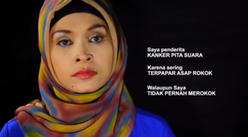 Ike, ibu yang leher berlubang & hilang suara akibat jadi perokok pasif