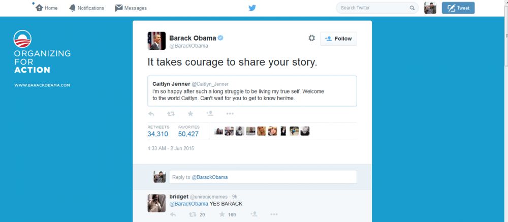 Barack Obama komentari Caitlyn Jenner, apa isinya?